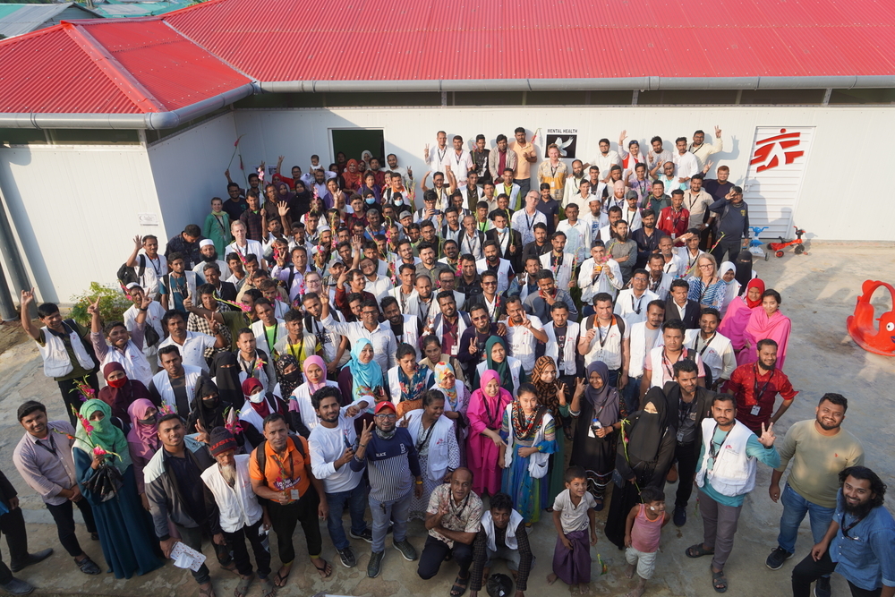 Heropening van de Balukhali kliniek in Cox's Bazar.