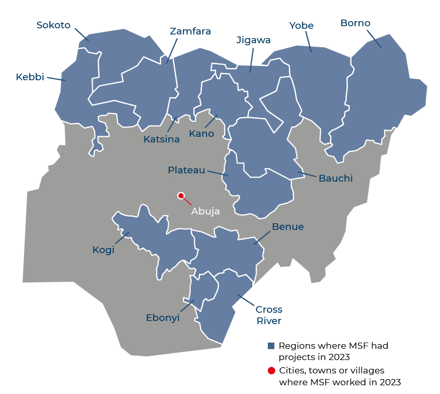 acties van MSF in Nigeria