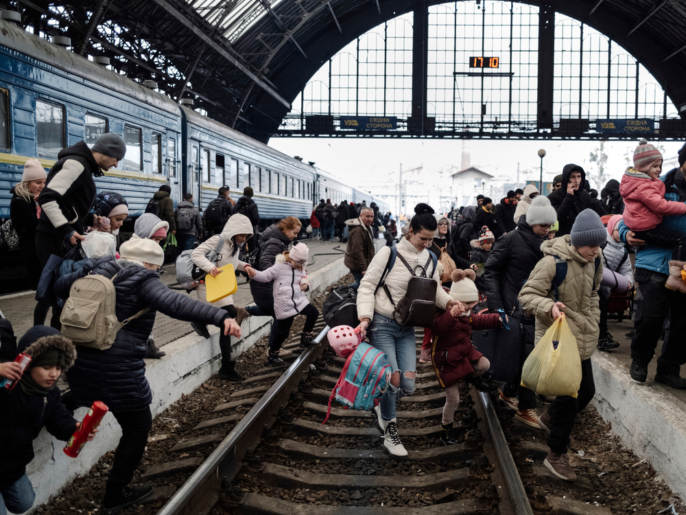 ukraine réfugiés lviv