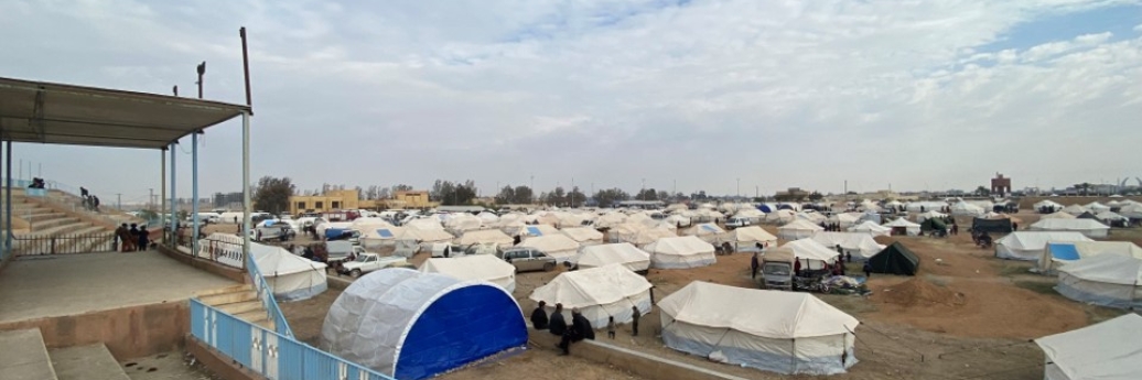 Camp de Tabqa dans le nord-est de la Syrie. © Matthew Cowling/MSF